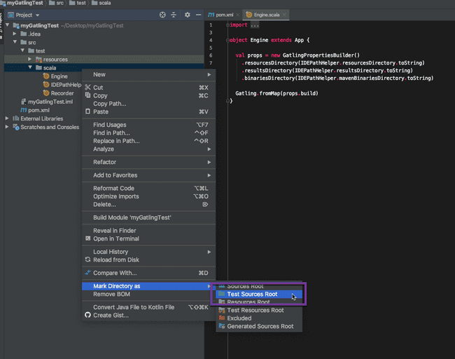 Mark Test Sources as Root in IntelliJ