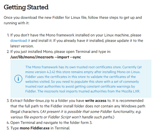 Getting started with Fiddler instructions