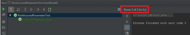 IDE shows tests passed